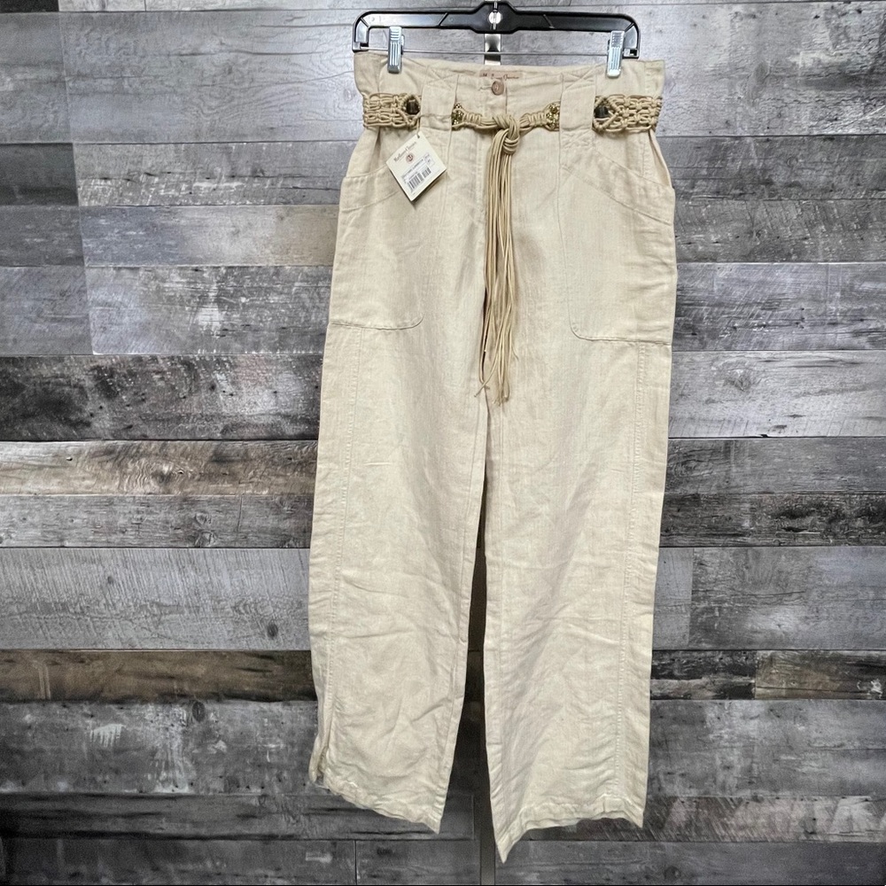 Beige Cotton Marlboro Classics Pant